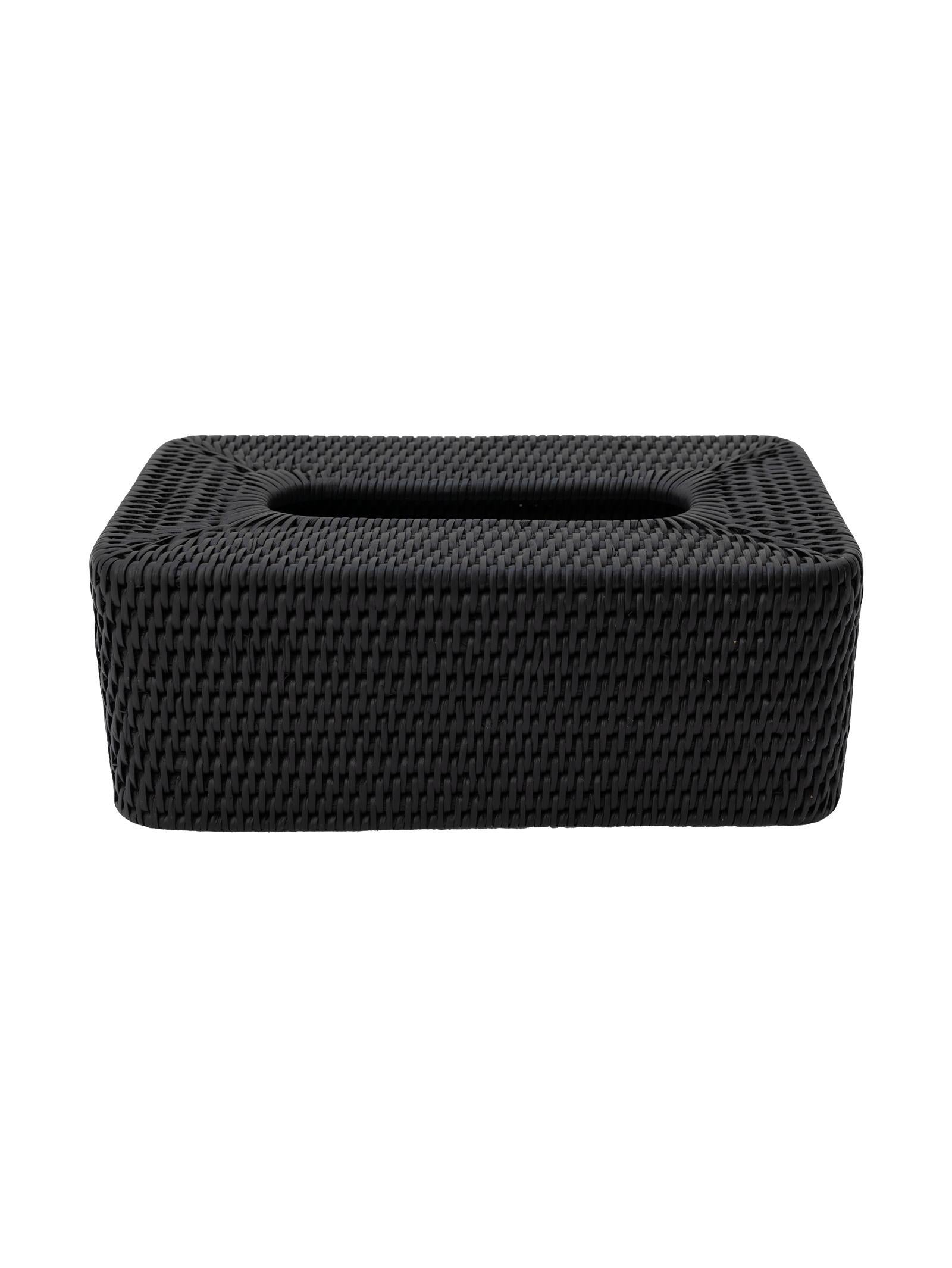 La Flora Tissue Box  Noire