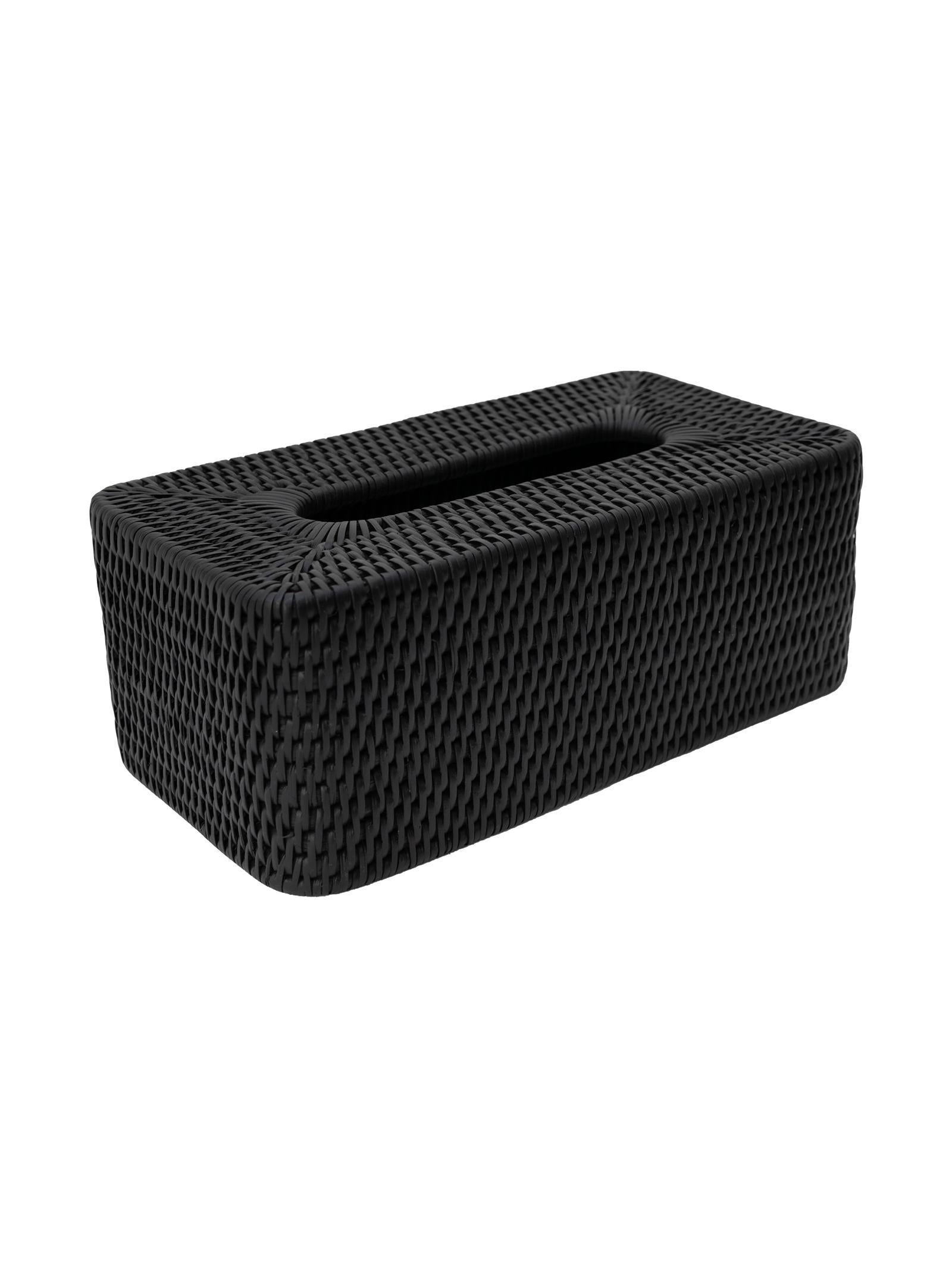 La Flora Tissue Box  Noire