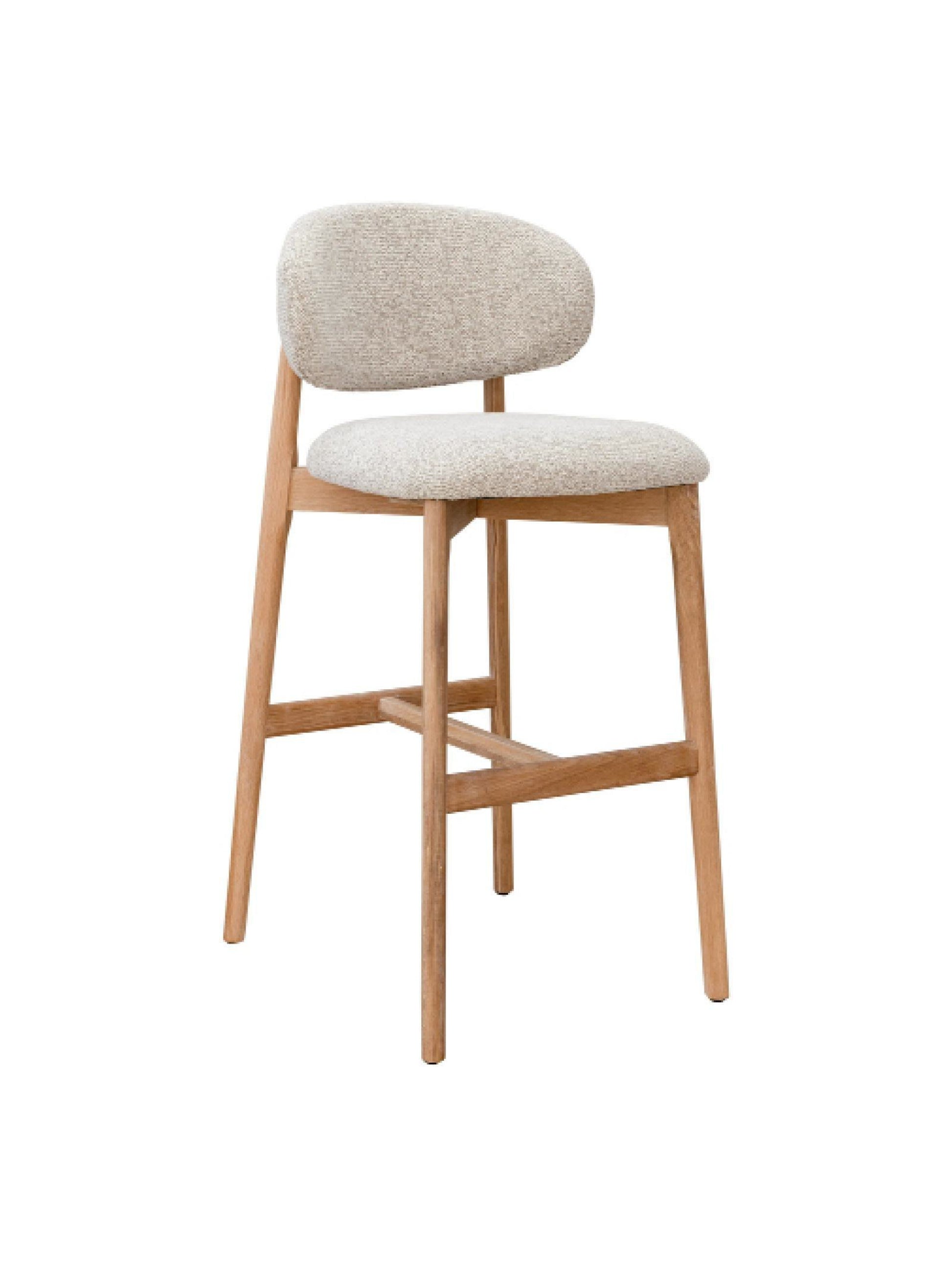 Milano Oak Bar Chair  Romeo Latte