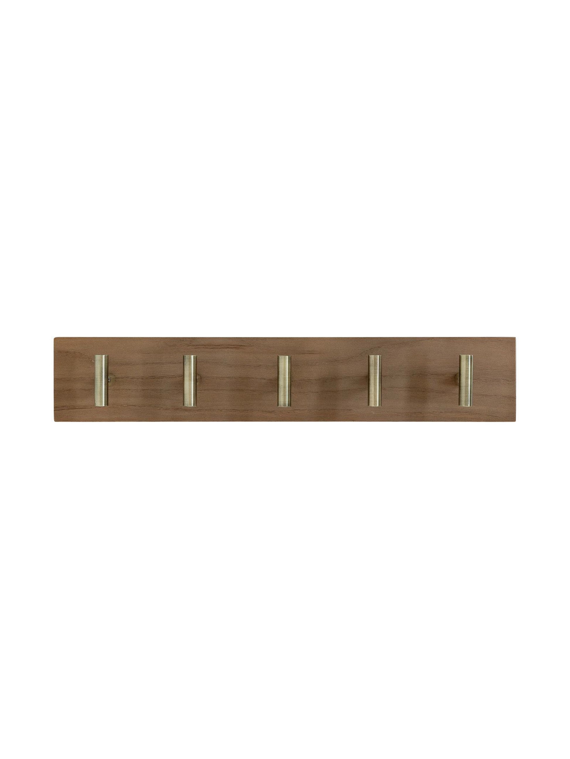 Off The Hook Oak Wall Hooks (5-Hooks)